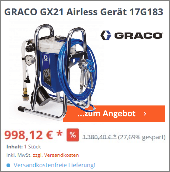 GRACO GX21 Airless Gerät 17G183 2021_09